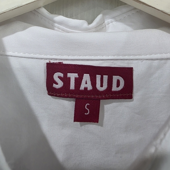 New STAUD Lisa White Midi Dress - Picture 5 of 6